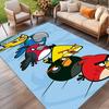Angry Birds Print Rug, Washable Floor Carpet, For Entryway Dorm Laundry Room Office Study, Home Decor Birthday Christmas Gift