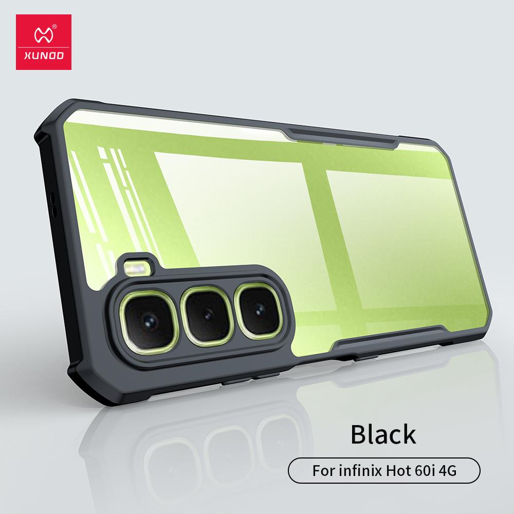 Case For Infinix Hot 50 60 60i Pro Plus Anti-Fall Airbag Corners Ultra Clear Fine Grip Bumper Back Cover
