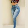 Slim Shaping High Waist Skinny Jeans for Women Stretch Denim Pencil Pants Plus Size Ladies Fashion