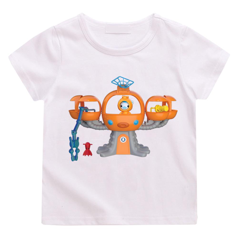 The Octonauts Cartoon Print T-shirts Cartoon for boys/girls Manga Kawaii 100%Cotton Short Sleeve BoysGirls High Quality T Shirt