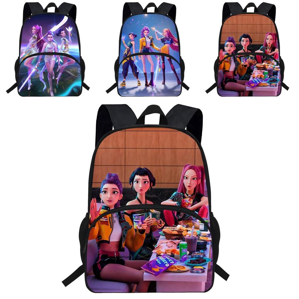Kpop Demon Hunters Backpack For Kids With Breathable Oxford Fabric And Shock Absorption For School Use