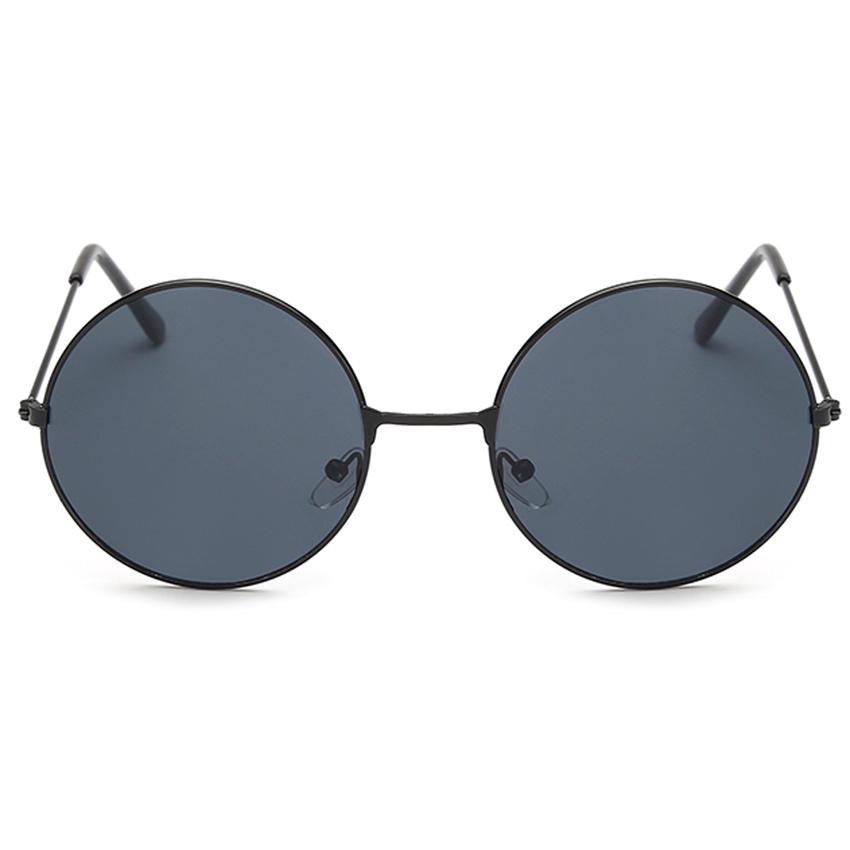 FOENIXSONG Womens Round Sunglasses Retro Gold Silver Black Frame Classic Eyewear Female Male Sun Glasses for Men Ladies