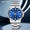 SANDA Business Men's Quartz Watch Large Dial Waterproof Calendar Night Light New Men's Quartz Watch