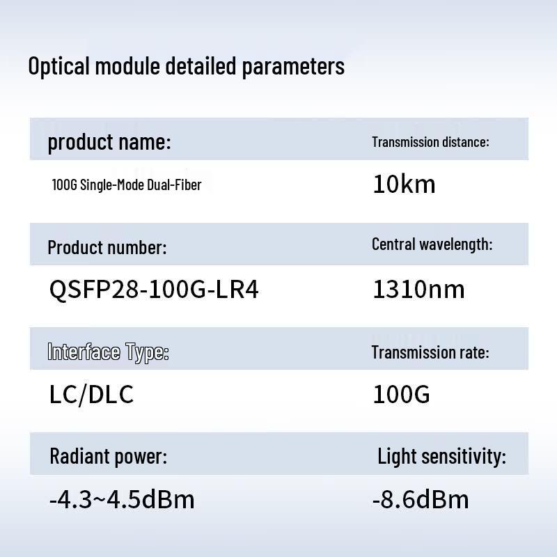 Huawei 100G QSFP28 LR4 Optical Transceiver
