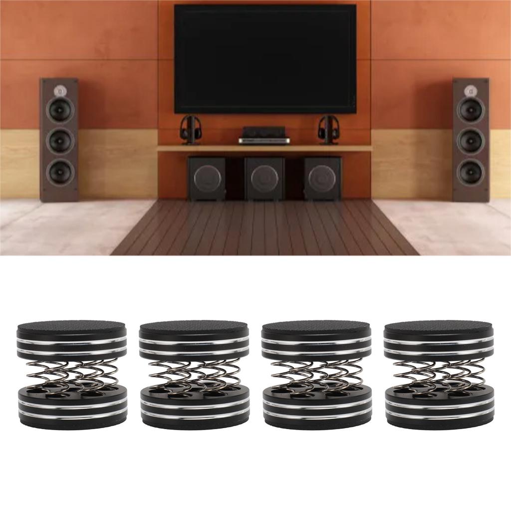4PCS Spker Isolation Spring Feet Aluminum Alloy Reduce Vibration for CD DVD NaMachine Amplifier
