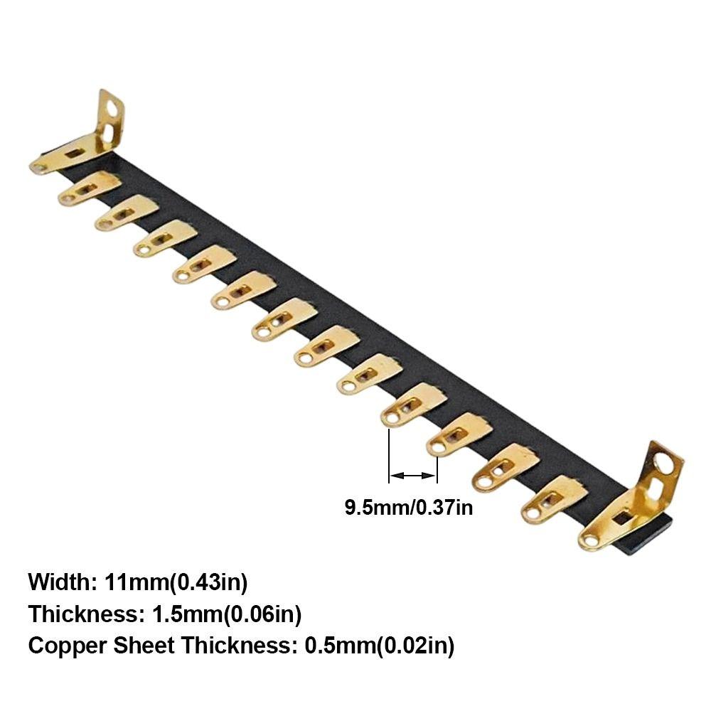 1Pcs G10 FR4 Bakelite Audio Tag Strip Board 3-16Pins HiFi DIY Solder Strip Wiring Solder Board