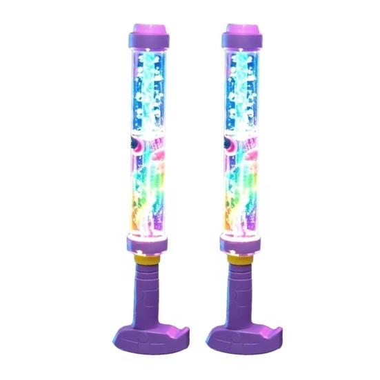 Glowing Rainbow LED Water Sprayer Toy Kids Safe Summer Light Up Water Sprayer Illuminate
