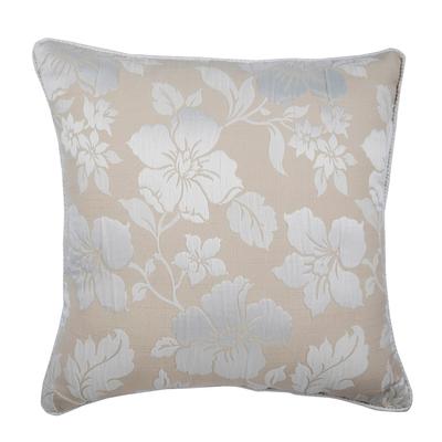 Cushion Cover Chairs Pillow Cover Ivory & Beige Pillow Cover Silk Jacquard Floral Sofa Bed Pillows Beige Pillow Cover - Floral Lady