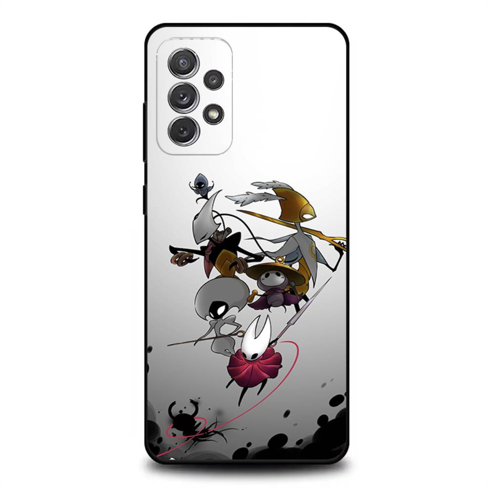 H-Hollow Knight S-Silksong Phone Case For Samsung S 25,24,23,22,30,21,10,9,Ultra,Plus,Lite,FE,4,5G Black Soft Case