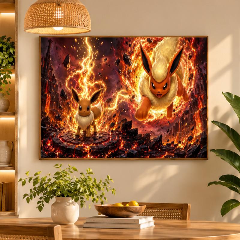 5D Diamond Painting Eevee DIY Full Drill Diamond Art Kit Home Decoration