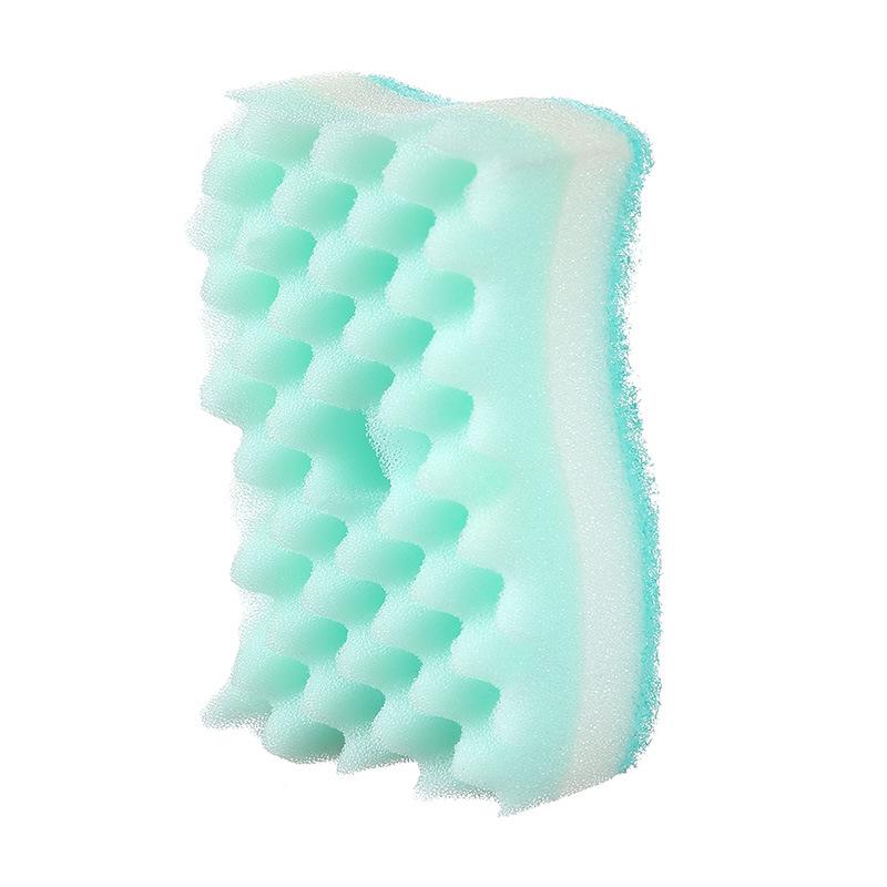2026 Double Wave Dishwashing Sponge Kitchen Dishcloth Cleaning Dishwashing Cotton Double-sided Rag Sponge Block