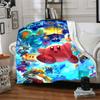 Kirby'S Colorful Journey Flannel Blanket Super Soft Warm Cozy Blanket For Sofa Bed Office Travel Allseason Home Decor Gift