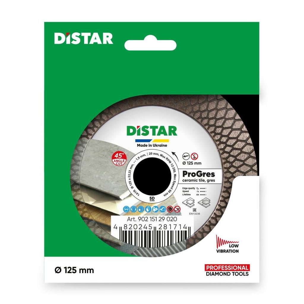 Distar Tarcza Diamentowa Pro Gres 125 X 1,9 X 8/20 X 22,23Mm