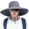 Detachable Hat Top Large Brim Sun Hat Foldable Sun Protection Hat Sports Fisherman Hat  Man