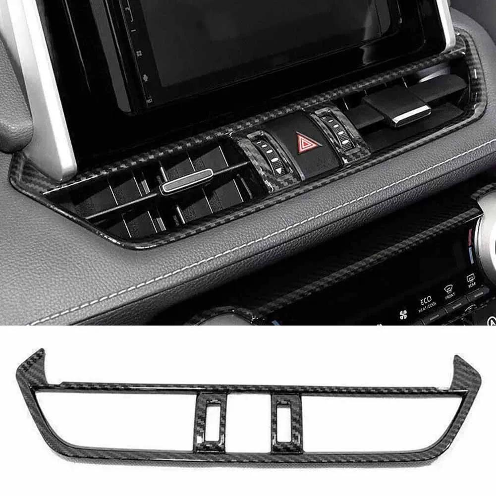 8) Car Interior Central Console Air Outlet Vent Trim for Toyota For RAV4 2019 2025 Easy Installation High Reliability