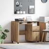 Rolling Desk Artisan Oak 91 x 50 x 77 cm Wood Based Material