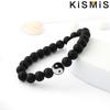 Neues Naturstein Yin Yang Perlenarmband Klassisches verstellbares Armband für Männer Frauen Best Friend Geschenk