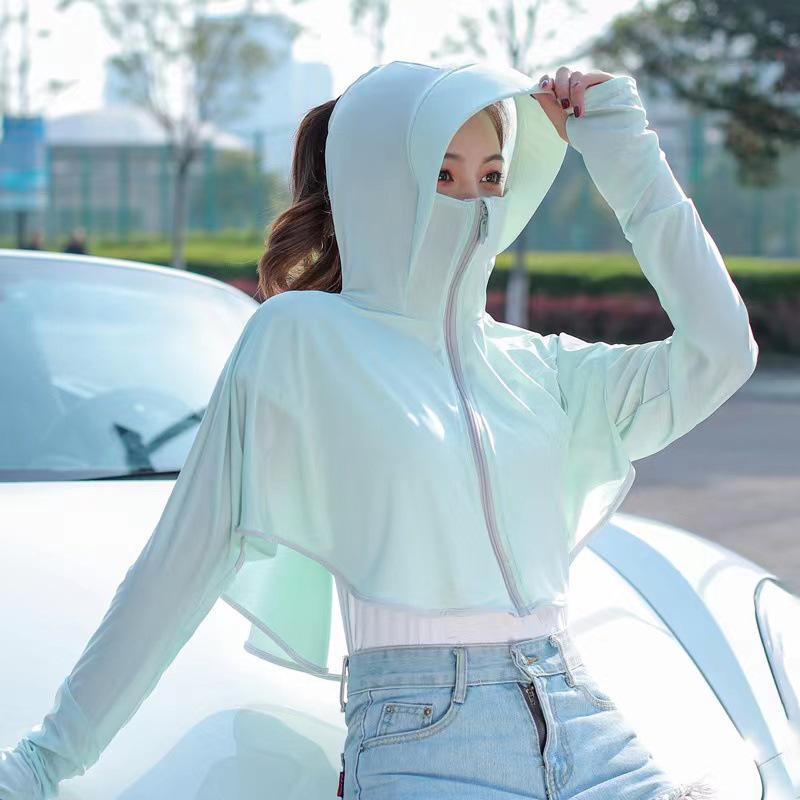 Women's Hooded UV Protection Cycling Jacket - Lightweight & Breathable