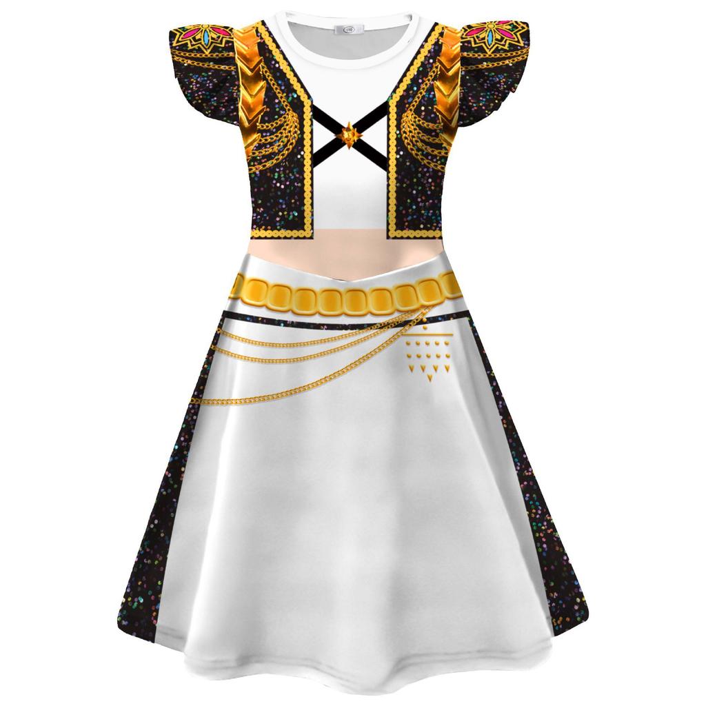 Halloween New Korean Wave Girl Group K-POP Witch Hunter Girl Group Cos Suit Rumi Cosplay Children's Flying Sleeves