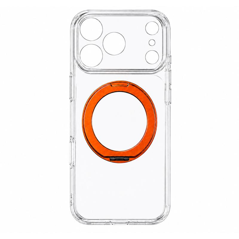 Applicable iPhone fine hole bracket mobile phone case Apple 18pro high magnetic attraction anti-drop protective case mobile phone case