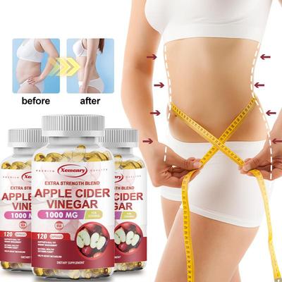 120 Capsules Apple Cider Vinegar Capsules With The Mother 450mg Fast Weight Loss