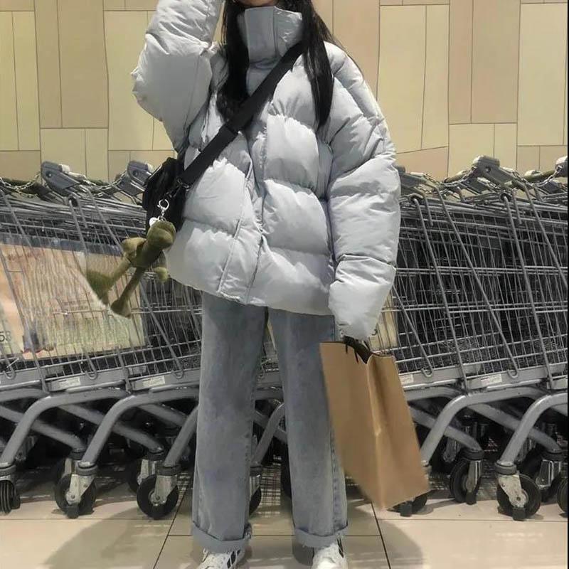 Down Padded Jacket Female Winter Short Korean Version Loose Padded Jacket Thickened Students