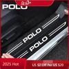 2026 Hete Sticker Auto Deurplint Beschermplaat Achterklep Bumper Beschermer Drempel Sticker voor Volkswagen VW POLO Logo 2024 2023 6