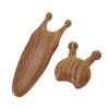 2pcs Nose Maasage Tool Reduce Stress Smoothing Surfaces Sandalwood Nose Guasha Tool for Head Neck Hand