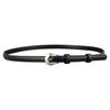 Leather Waist Belt With Nickel Plated Buckle For Office And Daily Wear