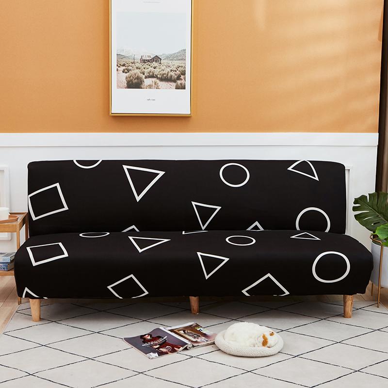 folding sofa bed cover for living room armless sofa covers elastic spandex material soft slipcovers