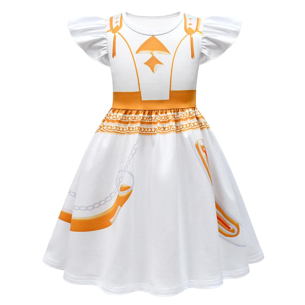 Kids KPop Demon Hunters Dress Clothes Cosplay Costume Girls Cartoon Rumi Dresses Children Casual Girl Dress Halloween Xmas Party
