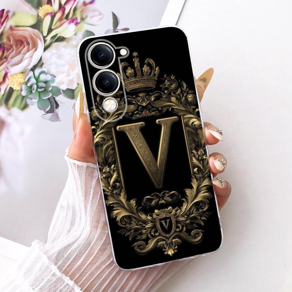 For Vivo Y04 Case V2430 Cool Fashion Letters Cover Soft Silicone Phone Case For Vivo Y29s Y 29s VivoY04 VivoY29s Back Cover Bags