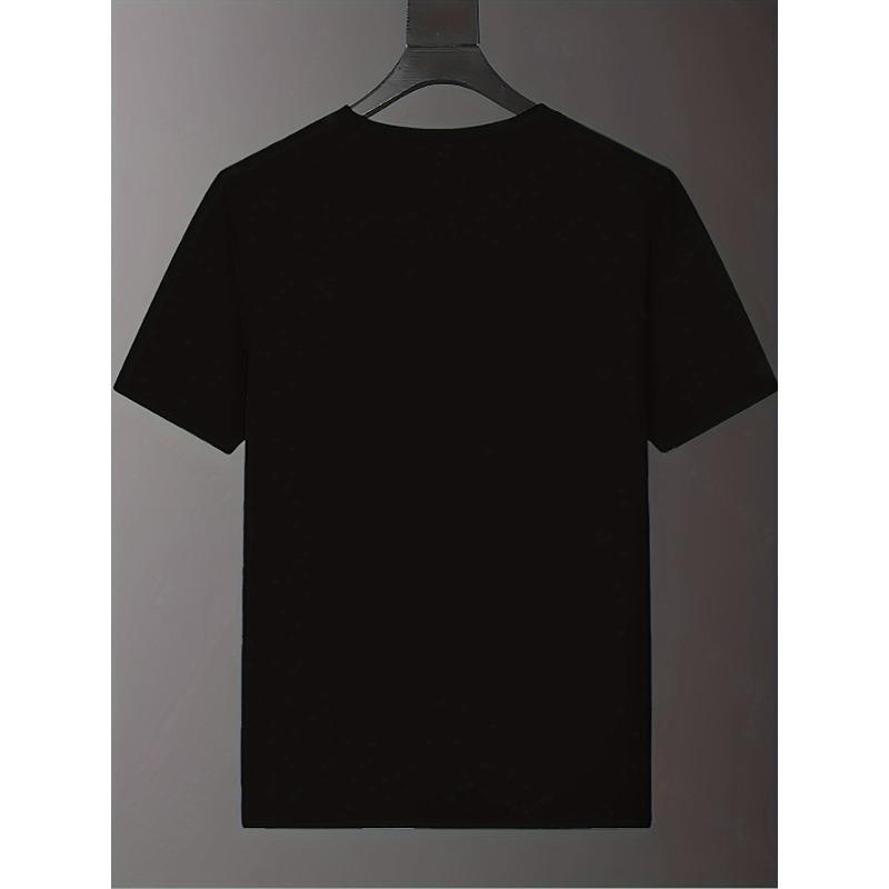 European Size Men'S Trendy Print T-Shirt for Summer with Short Sleeves