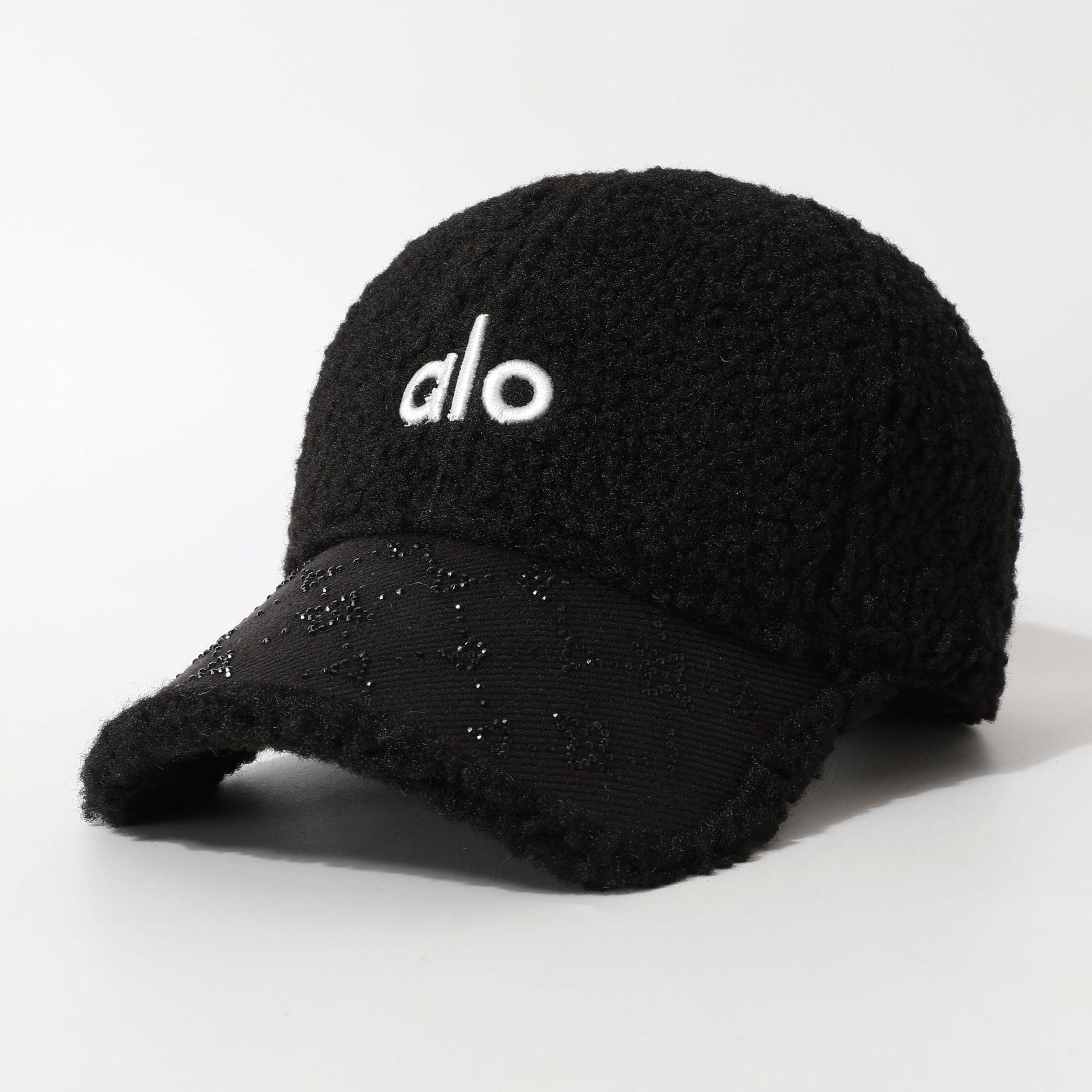 

Autumn and Winter Plush Cap Women s Fashion Women s Thermal Baseball Cap Cap Cap Adjustable чорний