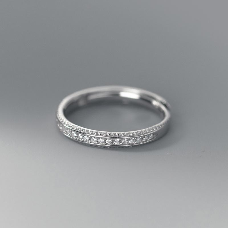 Modian 925 Sterling Silber Cassic Frosted Trendy Lovers Paar Ring für Frauen Statement Hochzeit Verlobung Edlen Schmuck Geschenke