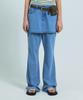 GROVE Nell Denim Skirt Pants (Light Blue)