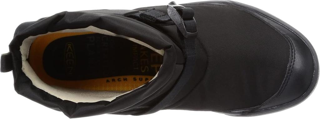 KEEN HOODROMEO MINI Womens Mid Cut Slip On Winter Boots Black Black 24.0 cm