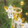 Campanelle a Vento Angelo dell'Amore Antico a 5 Tubi Appese Decorazione Soggiorno Letto Casa Regalo Auto Esterno Cortile Giardino Decorazioni Campanelle a Vento.