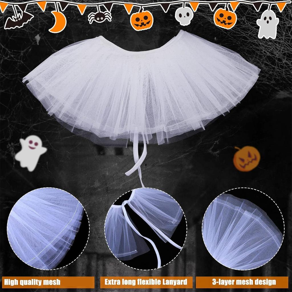 Victorian Collar Ruffled Tulle Renaissance Sheer Lapel Collar for Shirt Blouse Decorative Spread False Collar