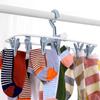 Portable Foldable Clothes Drying Rack, 20 Rotating Clips, Multi-Purpose Laundry Hanger for Underwear, Socks, Indoor/Outdoor Use, Compact, Lightweight