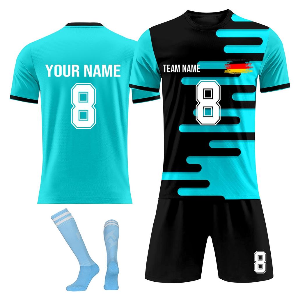Personalised Shirts Kit Mens Girls With Name Number Custom Football Jerseys For Boys Training Suit