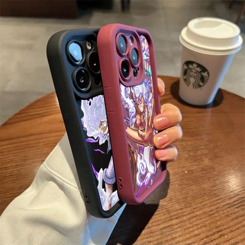 One P-Piece Sun God Nika Luffy Phone Case For Samsung S26 S25 S24 S23 S21 S20 Ultra For Galaxy S25 S24 FE S26 Plus Funda Cover