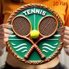 Vintage Tennis Metal Tin Sign Pub Retro Wall Art Decor