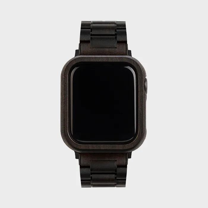 Apple Watch Wood Strap 38/40/42/44mm Black Compatible with SE/6/5/4/3/2/1