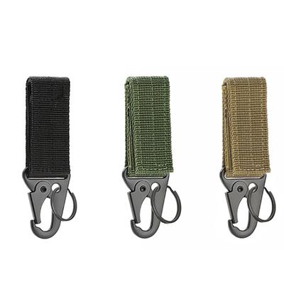 Professional Carabiner Keychain Keeper Key Holder Belt Key Keeper Webbing Tactic Hook Clip Belt Key Chain Loop Key Clips