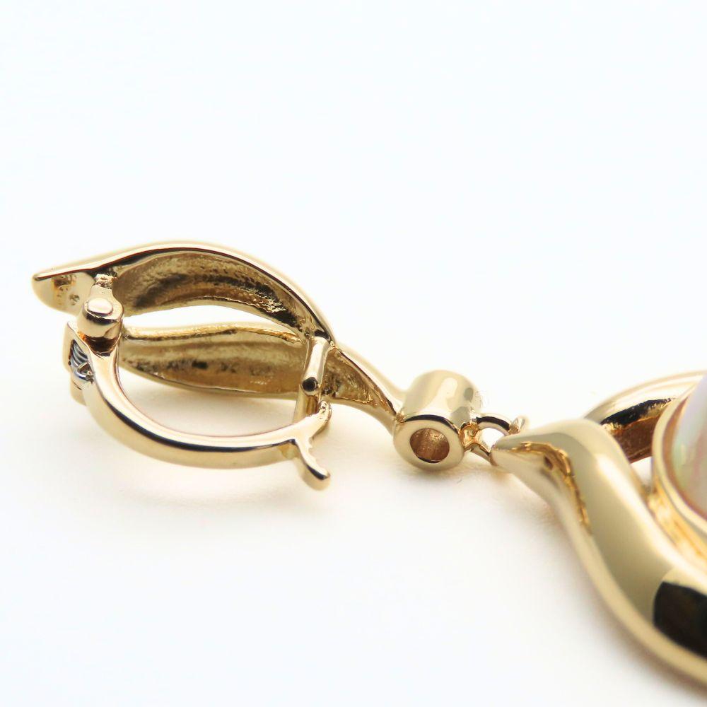 Used TASAKI Pendant top K18 yellow gold/Pearl 5.9g Yellow Gold Mabe Pearl