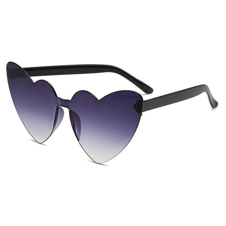 Y2K Heart Women Sunglasses Transparent Frame UV Protection Cute Shades for Toddlers Perfect for Outdoor Play&Daily Fashion KJ056