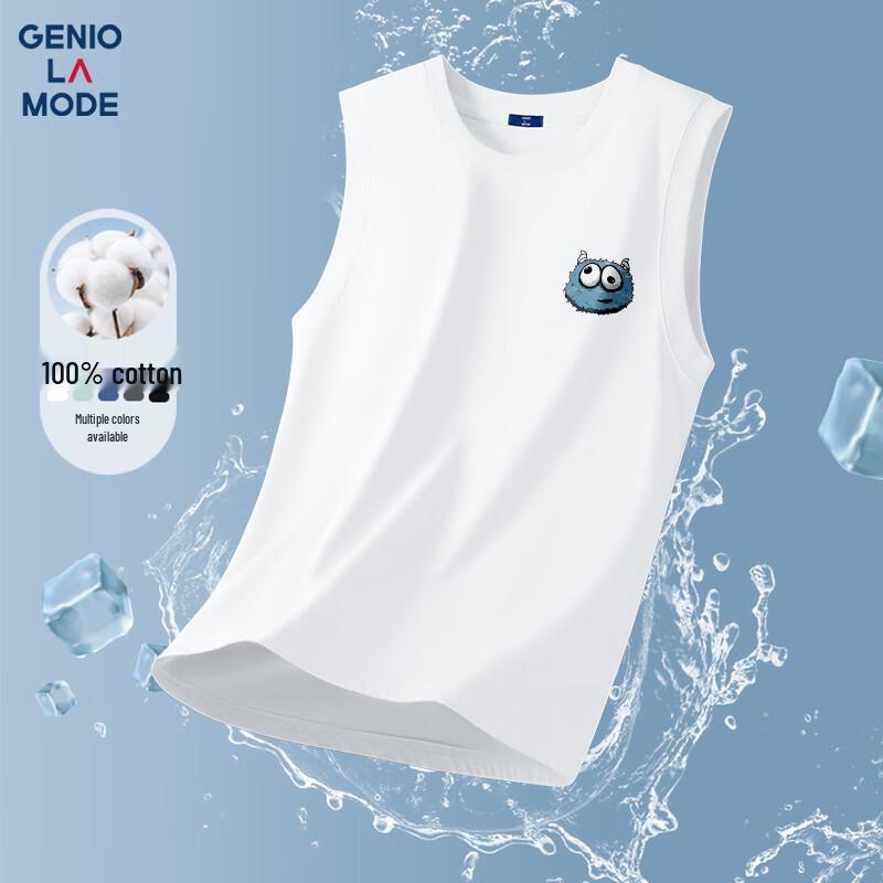 

Мужская хлопковая повседневная майка без рукавов GENIOLAMODE 3XL