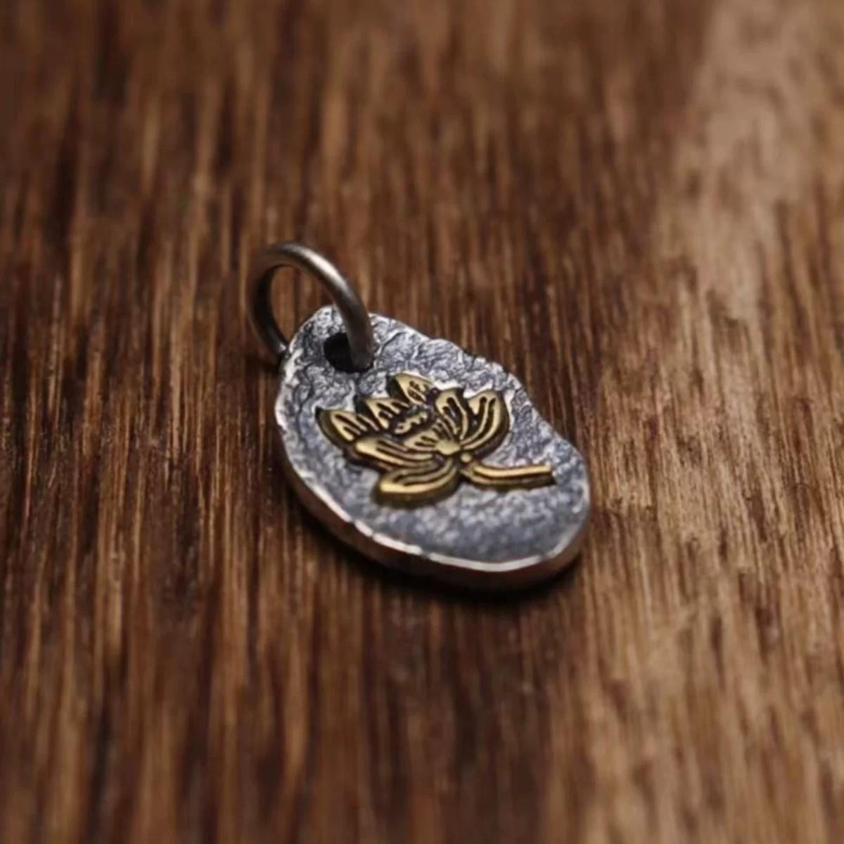Lotus DIY Star Moon Bodhi Bead Bracelet with Small Pendant - Ancient Style DIY Jewelry Kit шаньвэй
