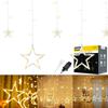 Light Curtain Christmas Lights Stars Stars 138 LED Garland Rebel